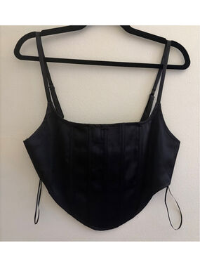 Black summer corset top Sky to Moon size M